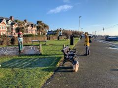 Just outside our accommodation in Worthing to start our final day